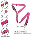 Adjustable Dog Car Seat Belt with Bungee Buffer