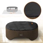 Reversible Washable Dog Bed with Brown Cushion