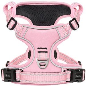 Pink No-Pull Dog Harness with Soft Handle
