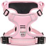 Pink No-Pull Dog Harness with Soft Handle