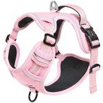 Pink No-Pull Dog Harness with Soft Handle