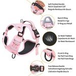 Pink No-Pull Dog Harness with Soft Handle
