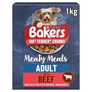 BAKERS Beef Dry Dog Food 1kg (Pack of 5)