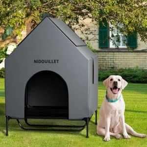Spacious Outdoor Indoor Dog House for Large Breeds