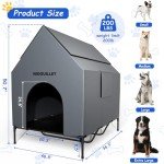 Spacious Outdoor Indoor Dog House for Large Breeds