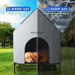 Spacious Outdoor Indoor Dog House for Large Breeds