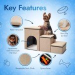 Multifunctional Pet Stairs with Storage for Dogs