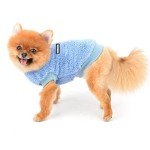 Cozy Sherpa Fleece Dog Sweater Vest - Blue