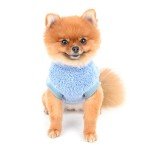 Cozy Sherpa Fleece Dog Sweater Vest - Blue