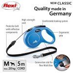 Flexi Classic Blue Retractable Dog Lead 5m