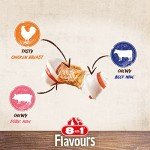 8in1 Triple Flavor Chewy Dog Bone
