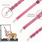 Adjustable Dog Grooming Harness - Pink Strap Set