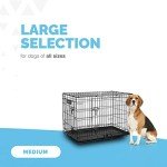 Heavy-Duty 30-Inch Folding Dog Crate with Doors