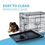 Heavy-Duty 30-Inch Folding Dog Crate with Doors