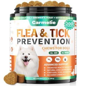 Carmelie Natural Flea & Tick Chews for Dogs