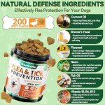 Carmelie Natural Flea & Tick Chews for Dogs