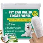 Extra Large Dog Ear Cleaning Wipes – 100 Pack