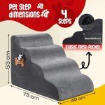 Cozy Dog Steps with Washable Cover - Grey