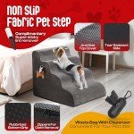 Cozy Dog Steps with Washable Cover - Grey