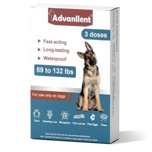 Natural Flea and Tick Treatment for Dogs, 3 Pack