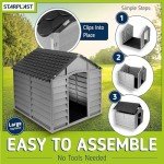 Gray Dog Kennel Shelter - Large, Two Styles