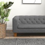 Elevated Grey Dog Sofa Bed with Soft Cushion