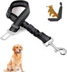 Adjustable Dog Car Harness with Seat Belt Clip