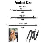 Adjustable Dog Car Harness with Seat Belt Clip