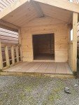 Wooden Apex Dog Kennel with Front Veranda