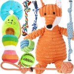 Speedy Panther 10-Pack Plush Dog Toy Set