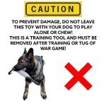 Durable Leather Tug Toy for Dog Training