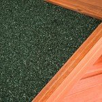 Weather-Resistant Wooden Dog House with Hinged Roof