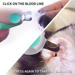 LED Dog Nail Clippers for Small Animals (Blue)