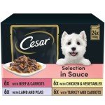 Cesar Adult Wet Dog Food Selection in Sauce