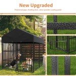 Heavy Duty Outdoor Dog Kennel with Canopy Cover