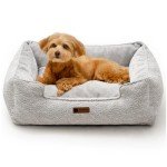 MewooFun Medium Waterproof Dog Bed - Square Cuddle Sofa