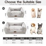 MewooFun Medium Waterproof Dog Bed - Square Cuddle Sofa
