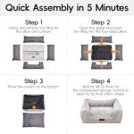 MewooFun Medium Waterproof Dog Bed - Square Cuddle Sofa