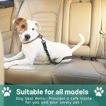 Adjustable Dog Seat Belts for Car Travel (3 Pcs)