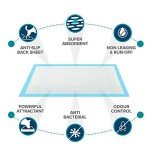 50 Highly Absorbent Puppy Training Pads - 45x60cm