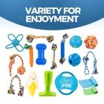 18-Pack Indestructible Dog Chew & Teething Toys