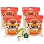 12 Natural Rawhide Bones for Dogs Bundle