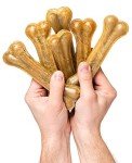 12 Natural Rawhide Bones for Dogs Bundle