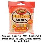 12 Natural Rawhide Bones for Dogs Bundle