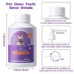 Pet Teeth Cleaning Spray with Finger Brush