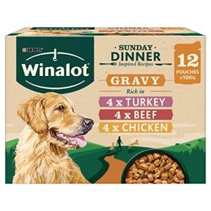WINALOT Sunday Dinner Gravy Wet Dog Food 12x100g
