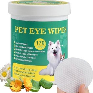 Extra Large Hypoallergenic Dog Eye Wipes 170XL