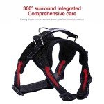 Breathable No-Pull Dog Harness Vest (S, Black)