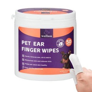 Ear Cleaning Wipes for Dogs and Cats (50 Count)