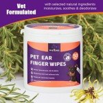 Ear Cleaning Wipes for Dogs and Cats (50 Count)